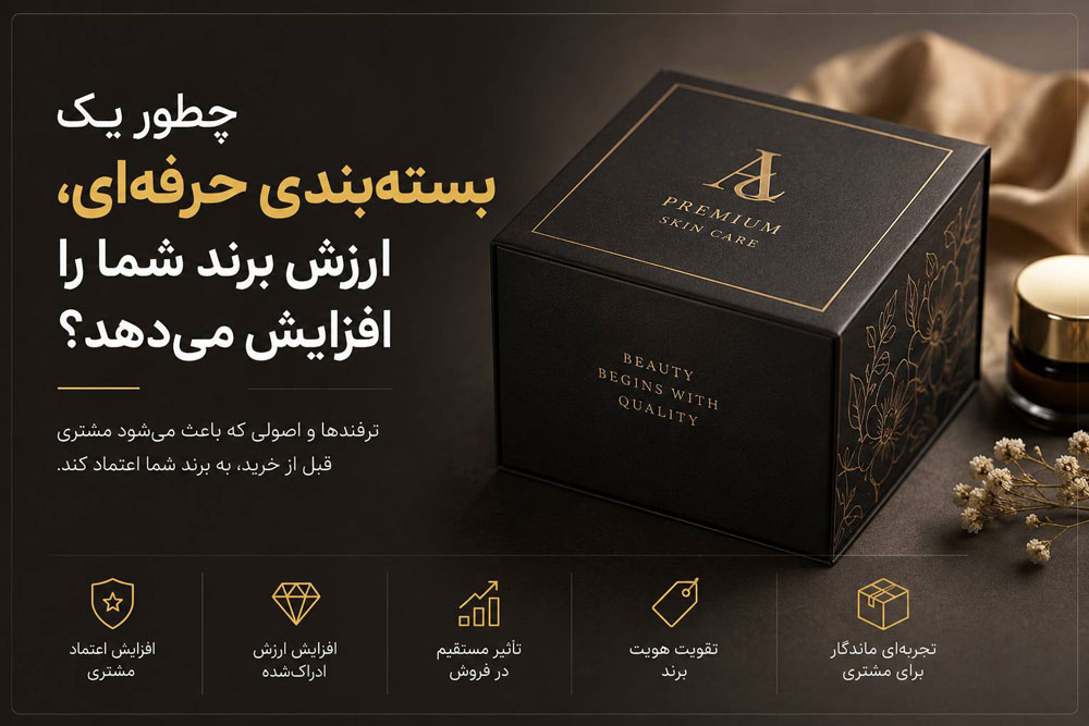 چطور یک بسته‌ بندی حرفه‌ای ارزش برند شما را افزایش می‌دهد؟