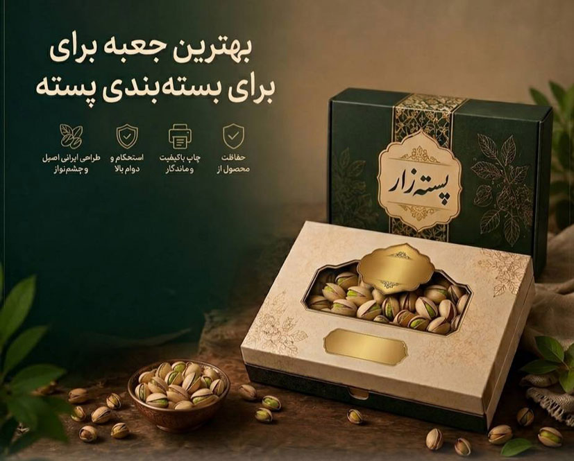 بهترین جعبه برای بسته بندی پسته
